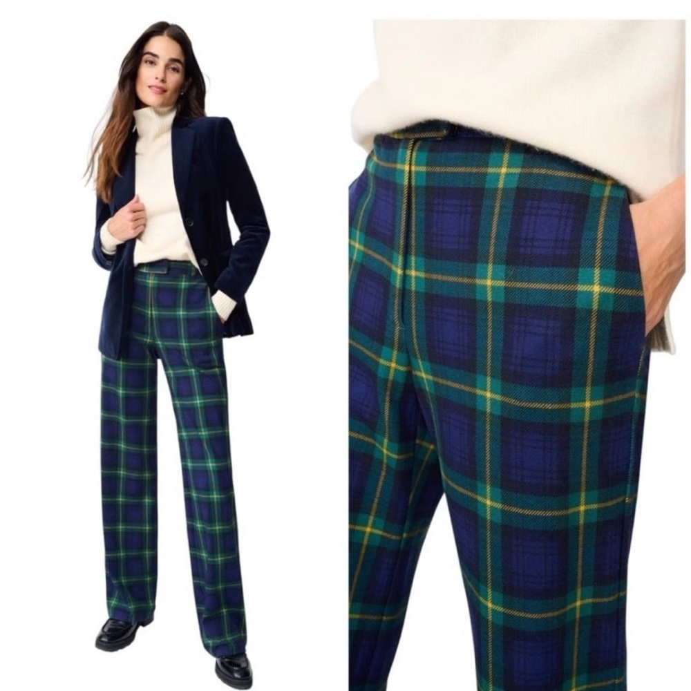 J. McLaughlin Brock Pants Regimental Plaid